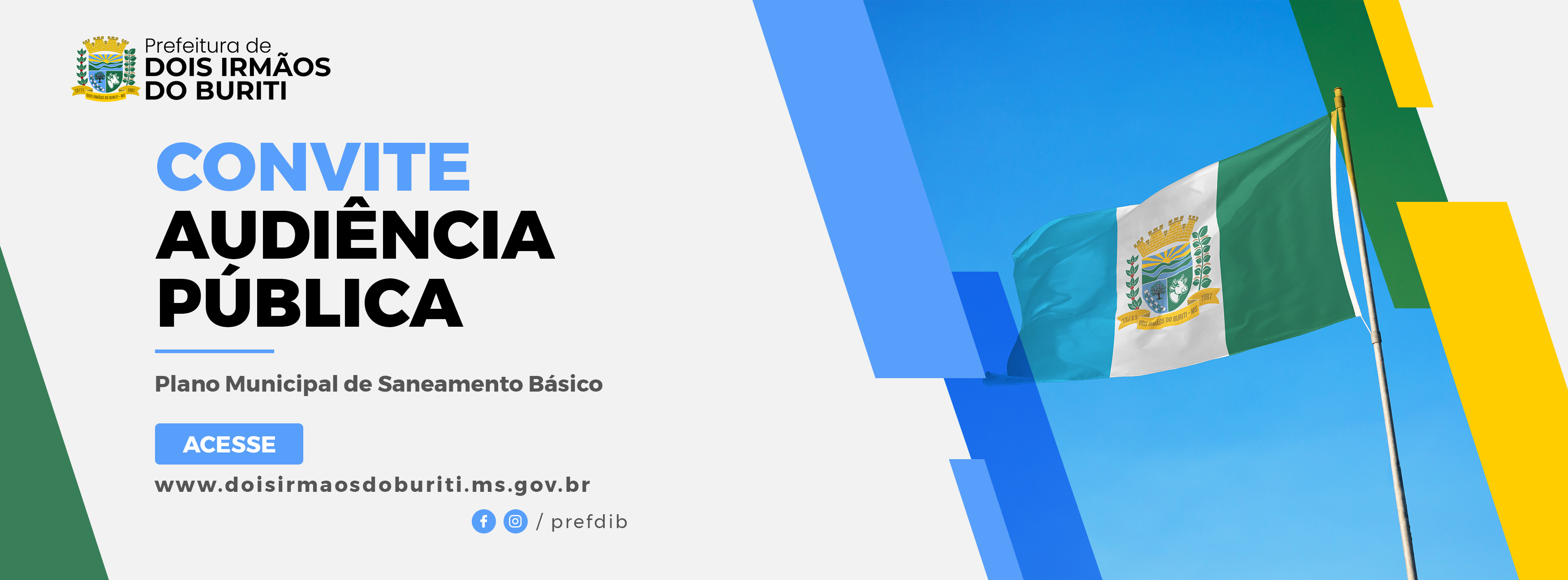 Prefeitura de Dois Irmãos do Buriti Convida População para Consulta Pública do Plano de Saneamento Básico